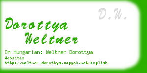 dorottya weltner business card